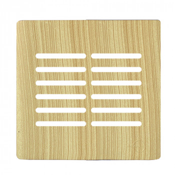 Placa p/ 12 Interruptores (especial) 4x4 - Novara Maple